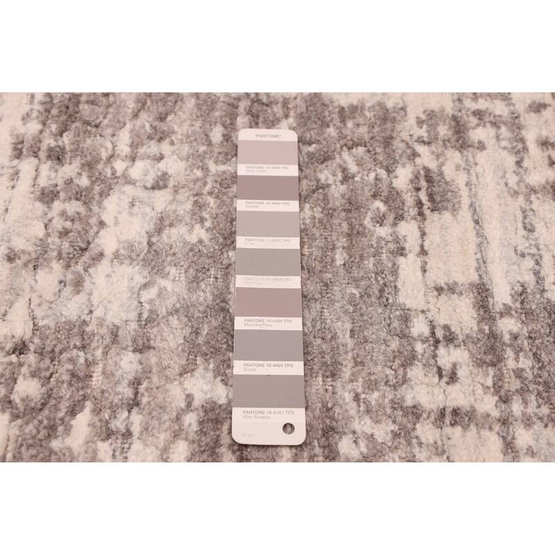 ECARPETGALLERY Hand Loomed Elysian Grey Rug - 7'10 x 9'10