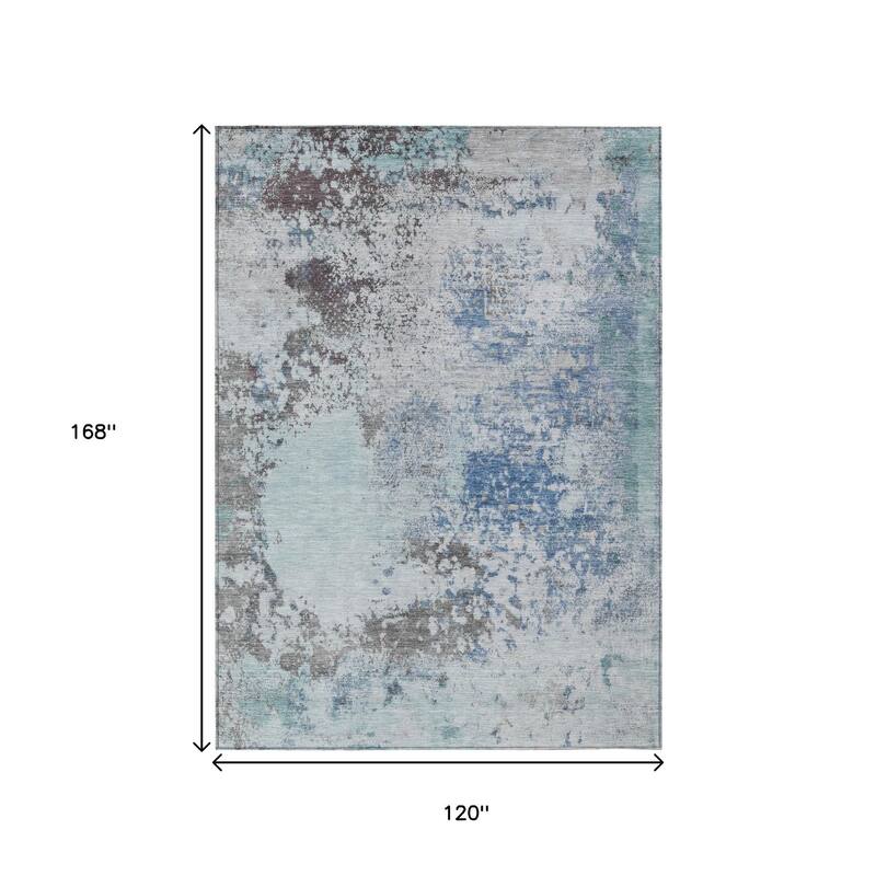 HomeRoots Abstract Transitional Rectangle Outdoor Rug