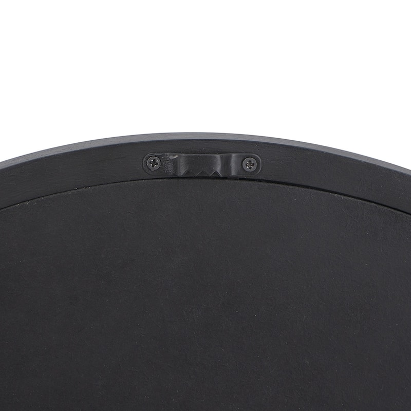 20" x 20" Circle Wall Mirror with Wooden Frame