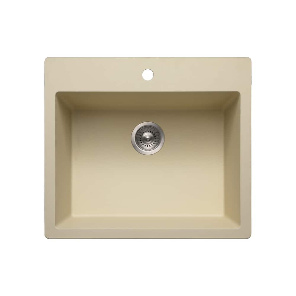 Houzer G-300 Quartztone 25" Drop In Single Basin Granite Composite
