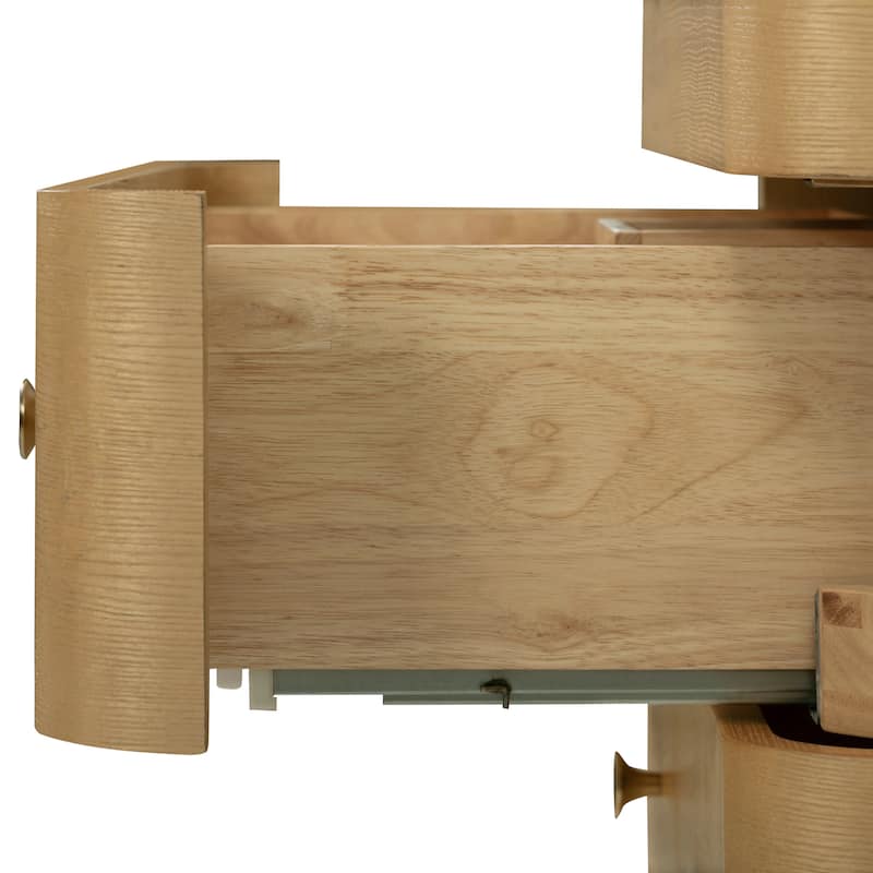 Serena Bathroom Vanity in Light Oak with White Engineered Stone Top
