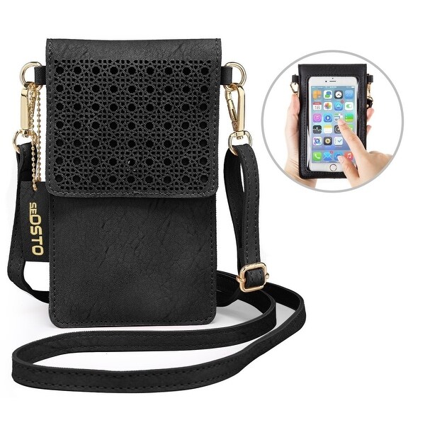Women Mini Cross-Body Cell Phone Holder Shoulder Strap Wallet Pouch Bag Purse 