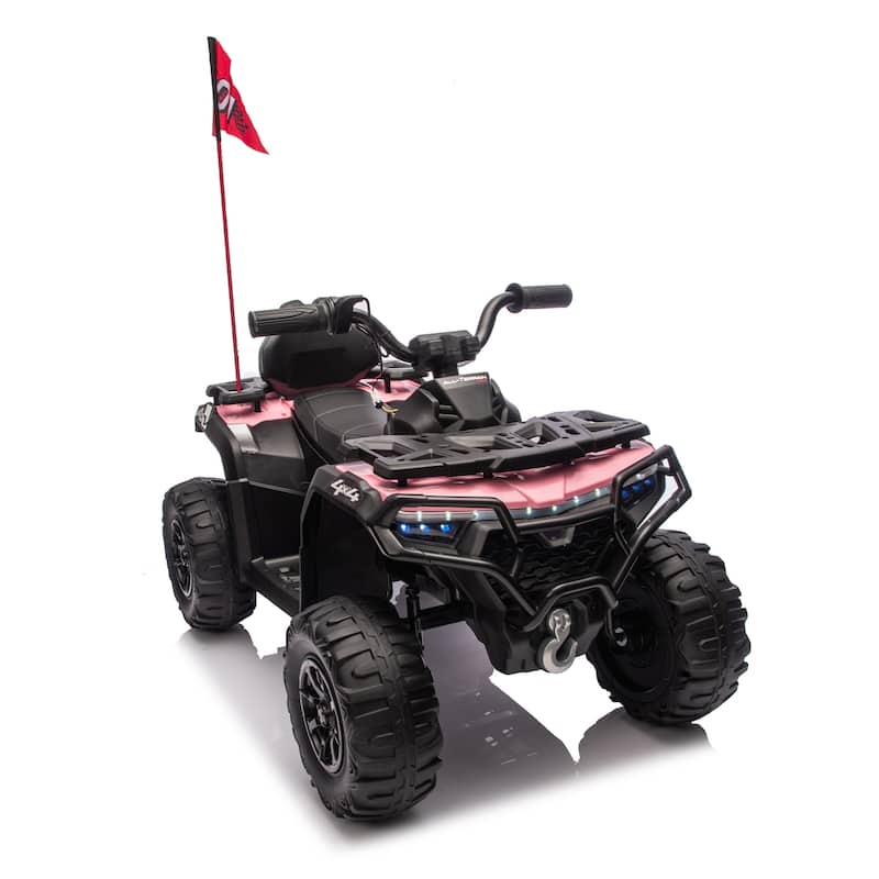 Off-Road Car Pink Ride on Car Battery Powered Electric Car Engineering Car - Pink