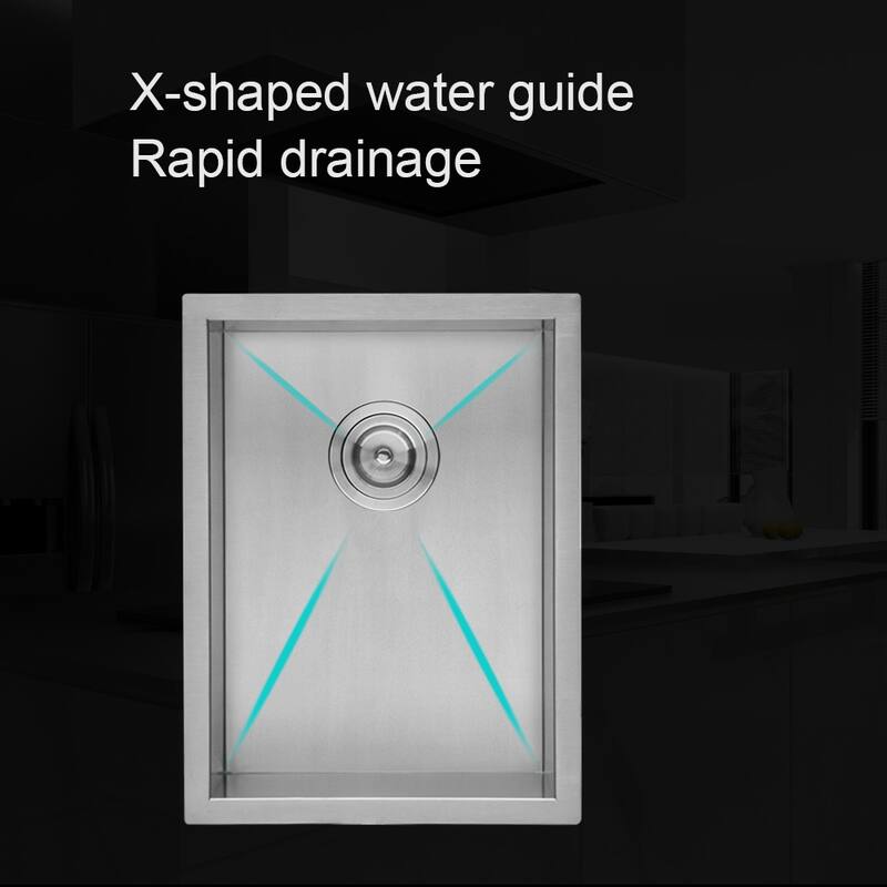 Undermount 16 Gauge Single Bowl Stainless Steel Kitchen Sink in Brushed Nickel