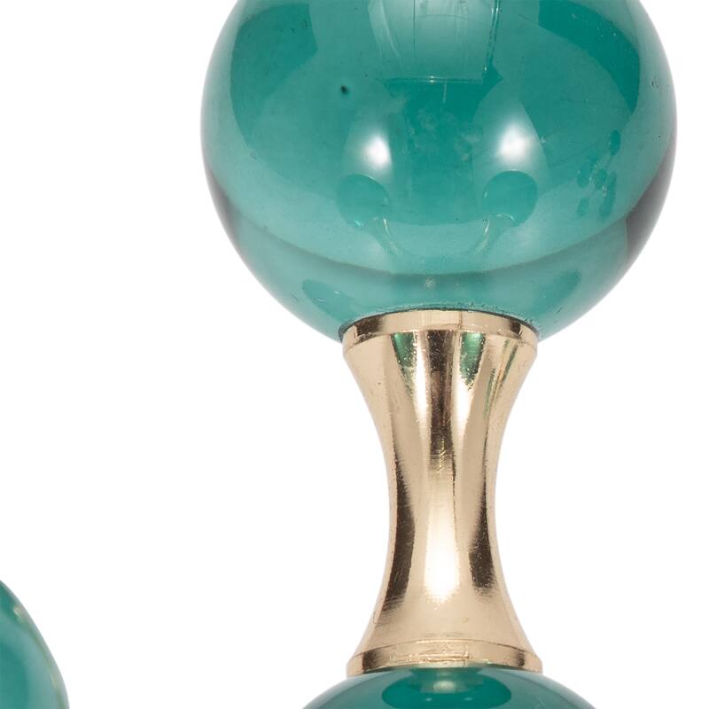 Sagebrook Home Glass, 7" Jack Bookends, Novelty, 7"H, Solid Color, Set Of 2