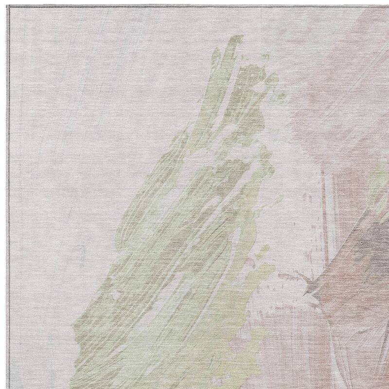 HomeRoots Abstract Transitional Rectangle Outdoor Rug