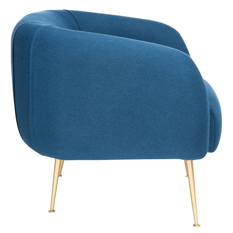 SAFAVIEH Couture Griseldis Stone Polyester Blend Accent Chair - 33" W x 30" D x 29" H - 33Wx30Dx29H
