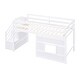 preview thumbnail 6 of 7, Twin Loft Bed with Storage Staircase & Window, White