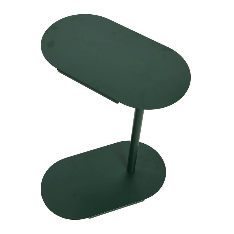 Modern Adjustable C-Shaped End Table - 20.0"L x 11.0"W x 32.0"H
