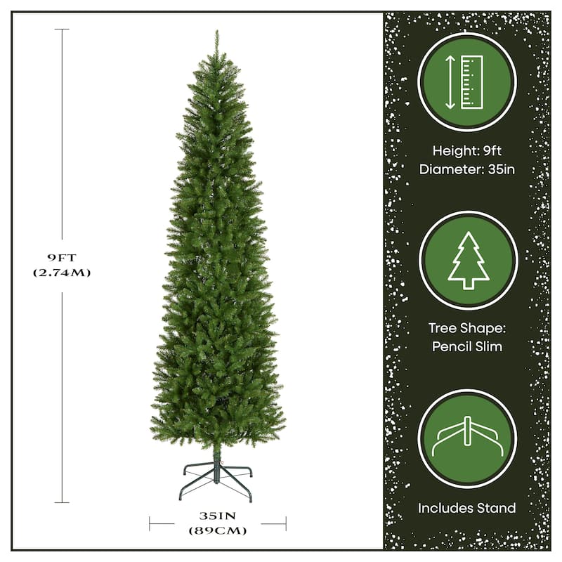 National Tree Company 9 ft. Kingswood Fir Pencil Tree - 9 Foot