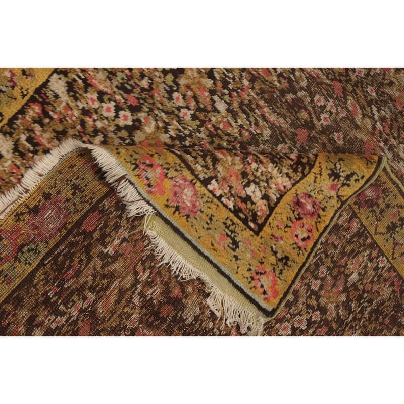 Hand Knotted Oriental 100% Wool Carpet Traditional All-Over Multi-Colored Bakhtiari Runner Rug - 14' 4'' X 3' 5''