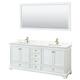 Option White, Gold Trim, Giotto Quartz Top