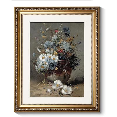 Vintage Gold Framed Daisies Wall Art