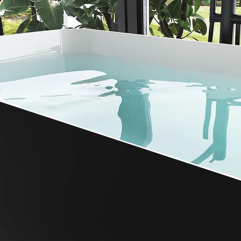 GIVINGTREE 47" L x 27"W Freestanding Soaking Acrylic Bathtub