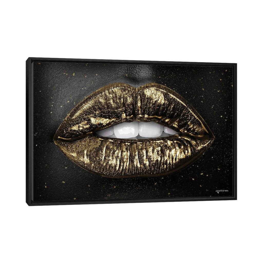 iCanvas "Luciuos Gold" by Johan Marais Framed Canvas Print