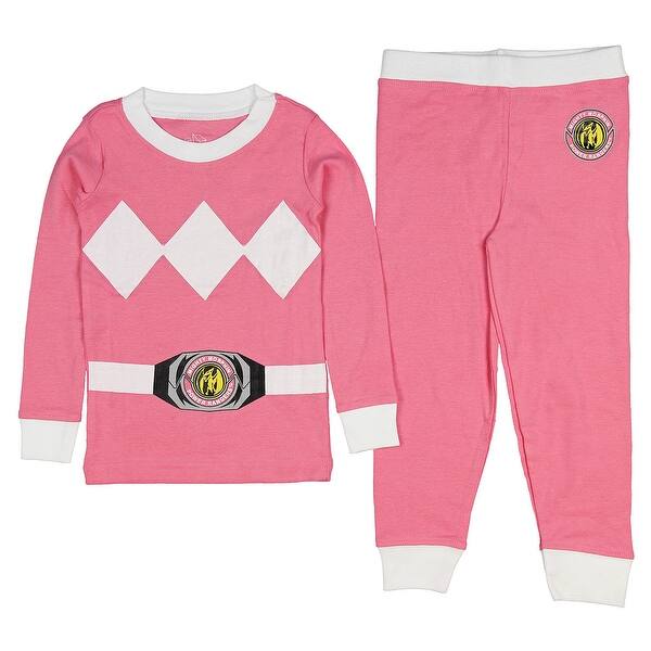 Shop Intimo Little Girls Mighty Morphin Pink Ranger Pajama Set Overstock 17716911