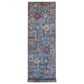 Shahbanu Rugs Gray Aryana Collection Soft Wool Ziegler Mahal All Over ...