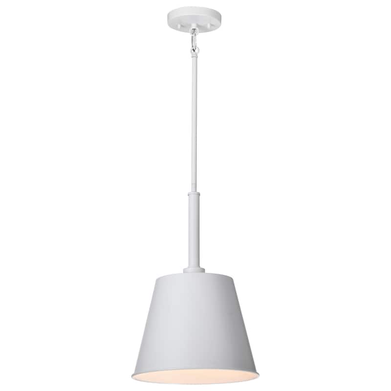 Alexis 1 Light Small Pendant Matte White Finish - Matte White