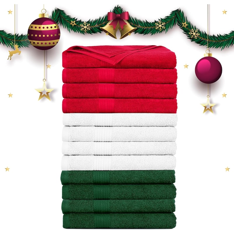 Luxurious Cotton 600GSM Hand Towels 18x28 Inch by Ample Decor