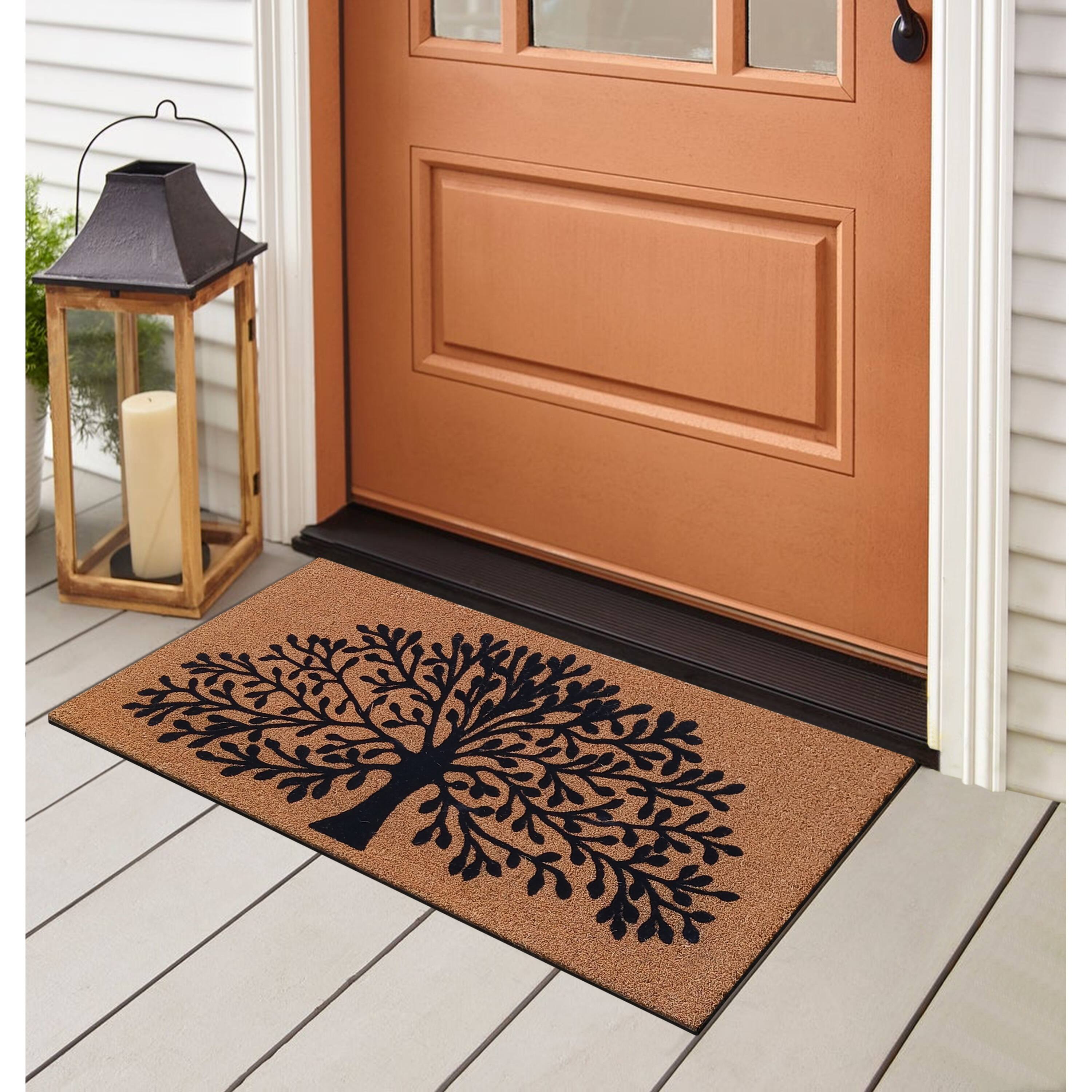 A1HC Entrance Door Mats, Durable Large Outdoor Rug, NonSlip, Flock