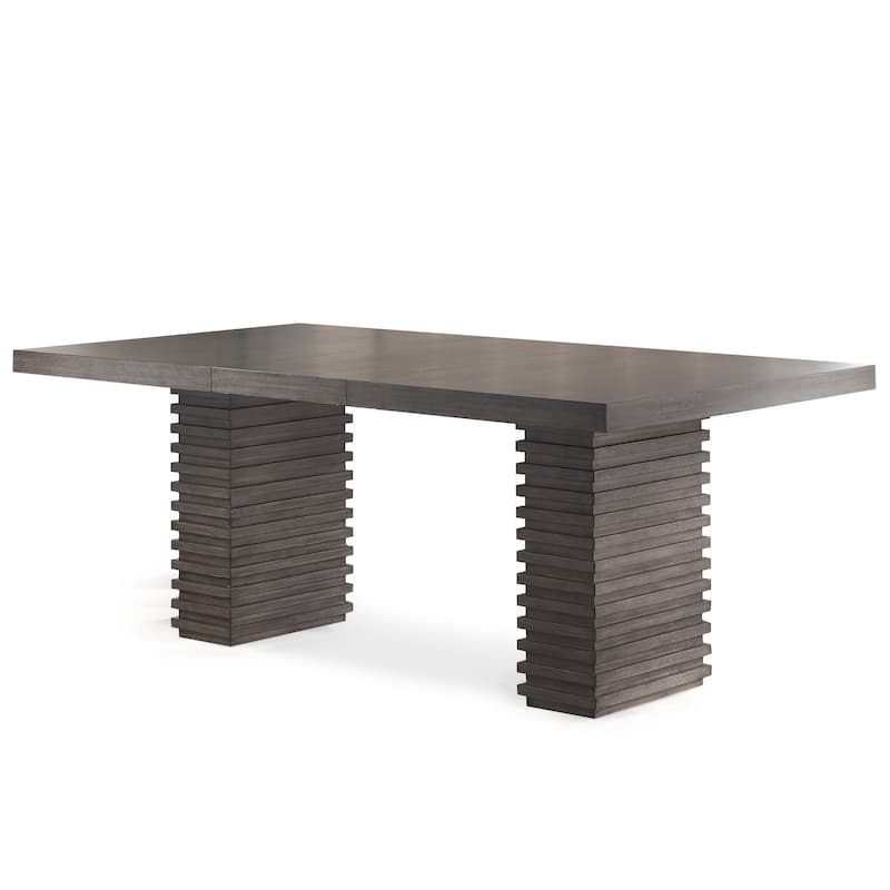 Steve Silver Milano 78-Inch Contemporary Wooden Dining Table - Grey-Brown