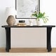 preview thumbnail 4 of 16, 60" Solid Rattan Console Table Black
