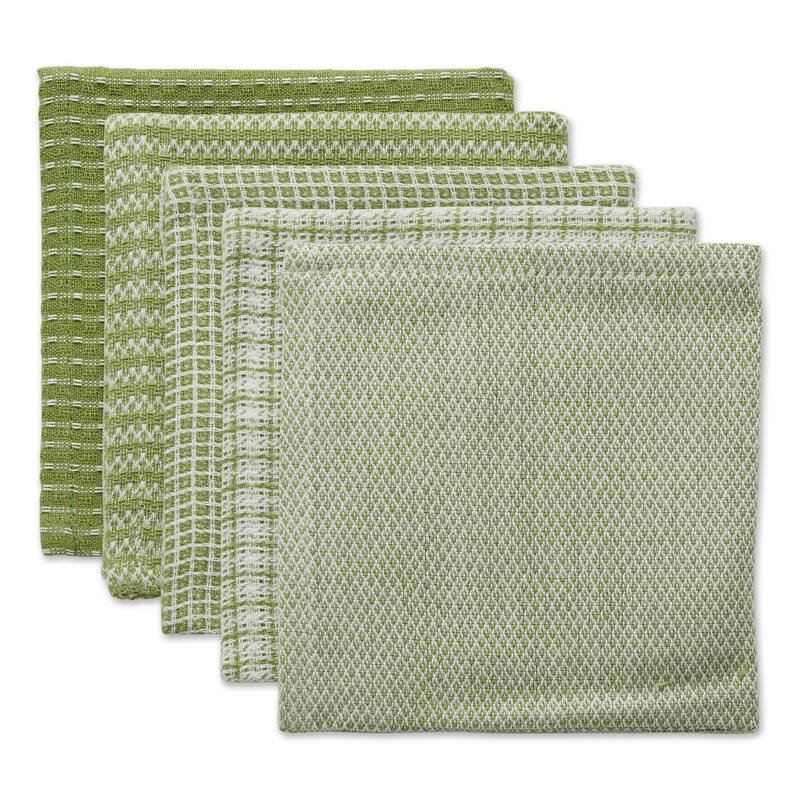 DII Asst Vintage Red Dishcloth (Set of 5)