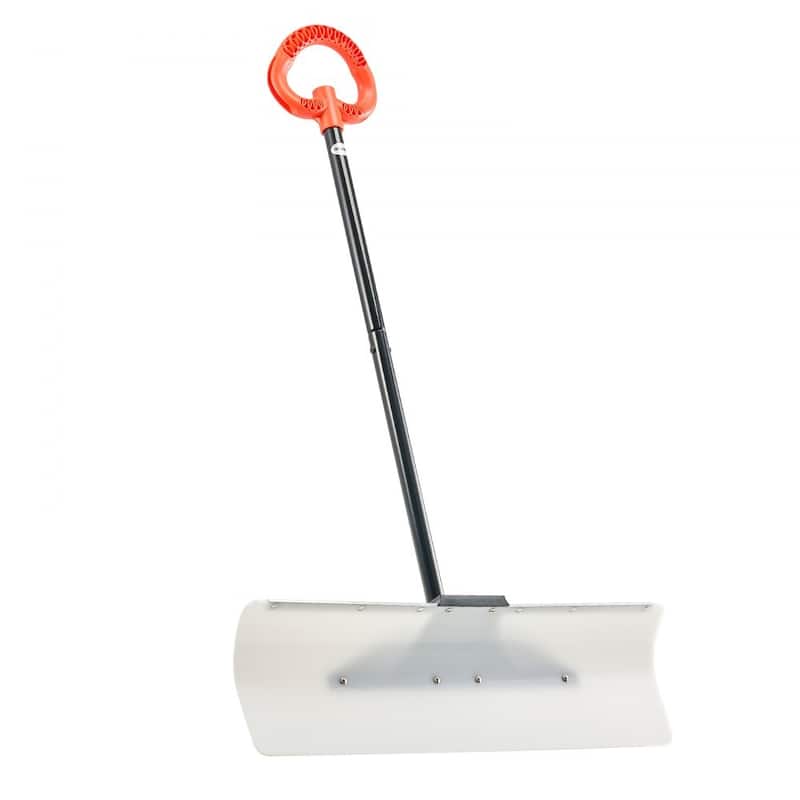 Plastic Snow Shovel with Widened Blade and Textured Anti-Slip Handle for Easy Snow Removal