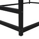 preview thumbnail 9 of 10, Black Queen Size Metal House Shape Platform Bed