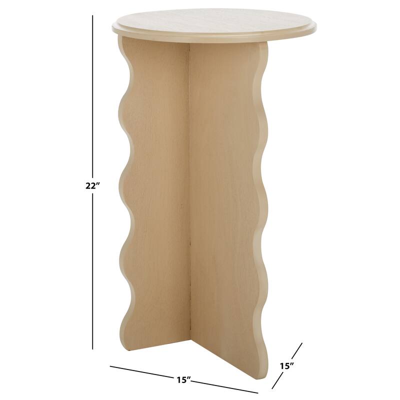 SAFAVIEH Lilith Wavy Accent Table - 15"W x 15"D x 22"H
