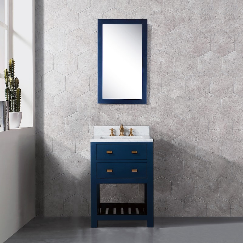 Monarch Blue 24-inch Single Sink Bathroom Vanity From The Madalyn Collection