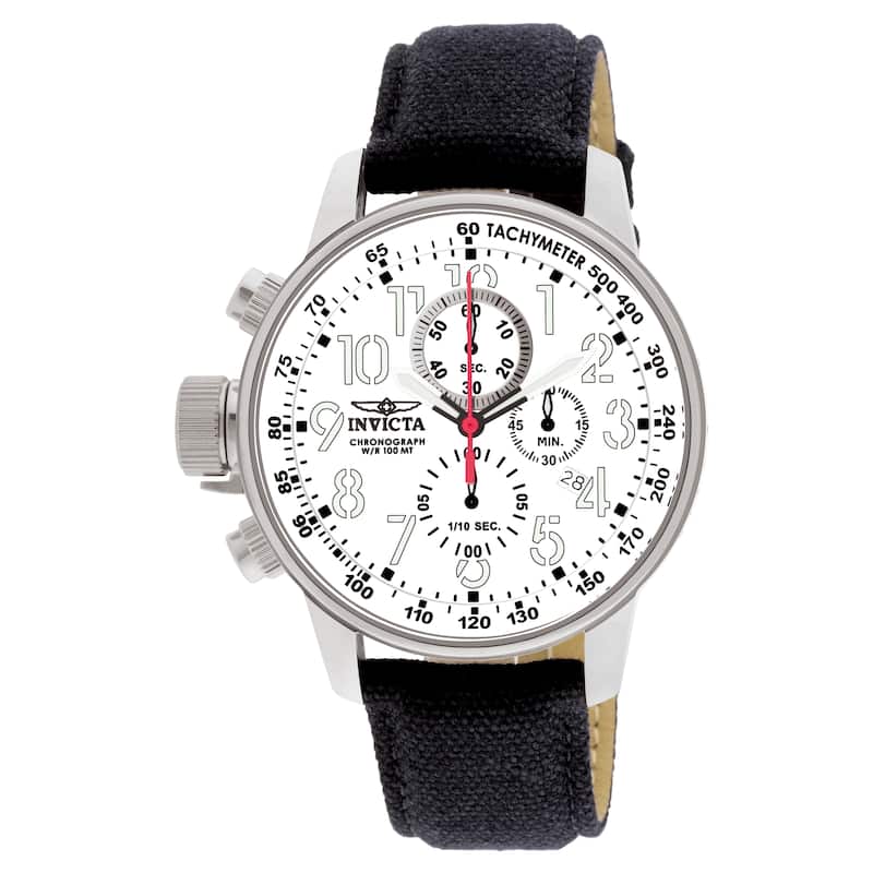 Invicta Men's 1514 I-Force Quartz Multifunction White Dial Watch - Silver