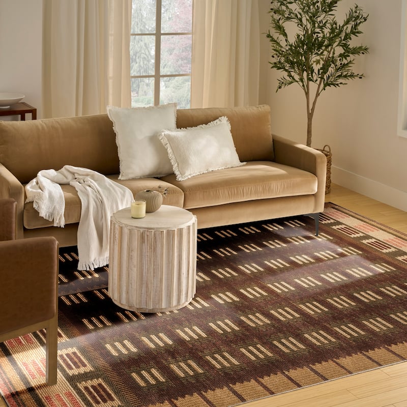 Nourison Nordic Indoor only Geometric Area Rug