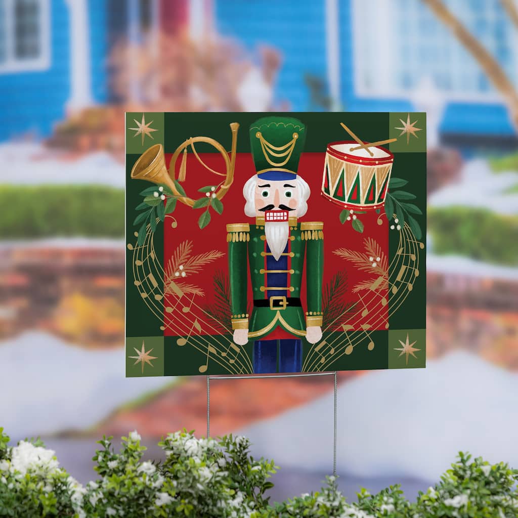 Nutcracker Yard Sign - 24" x 18" - Multicolor