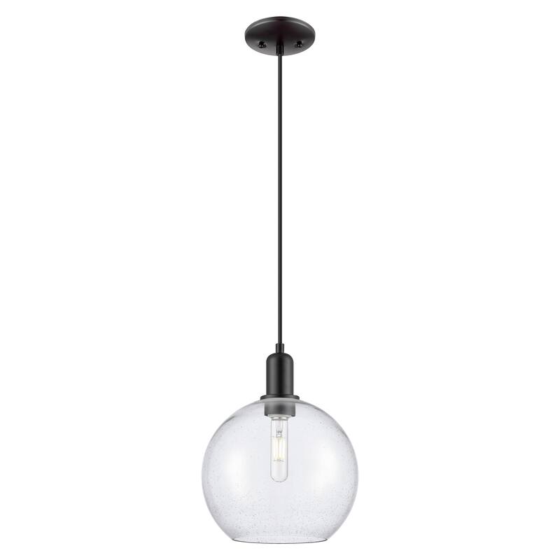 Innovations Lighting Endless Possibilities Arcadia - Athens - 1 Light 10" Cord Hung Mini Pendant - Seedy/Matte Black