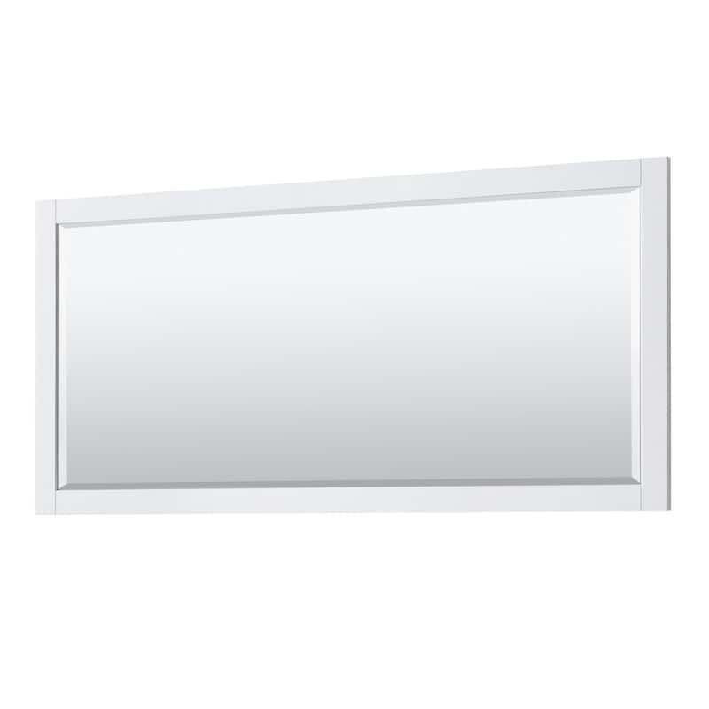 Avery 80-inch Double Vanity, Marble Top, Oval Sinks, 70-inch Mirror