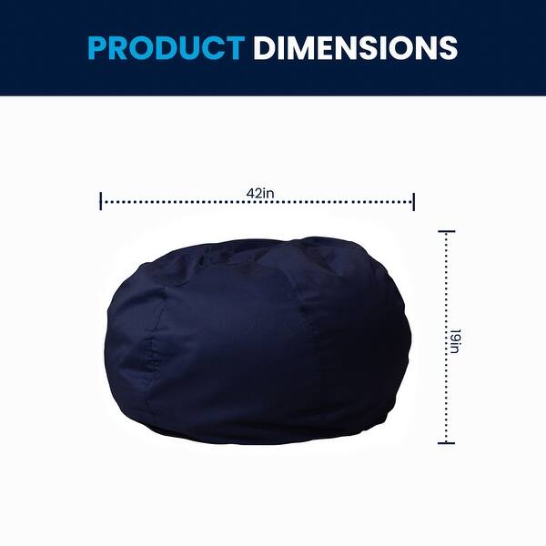dimension image slide 6 of 22, Oversized Refillable Bean Bag Chair for Kids and Adults