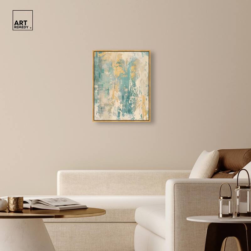 Minted Ivory I Canvas by Art Remedy