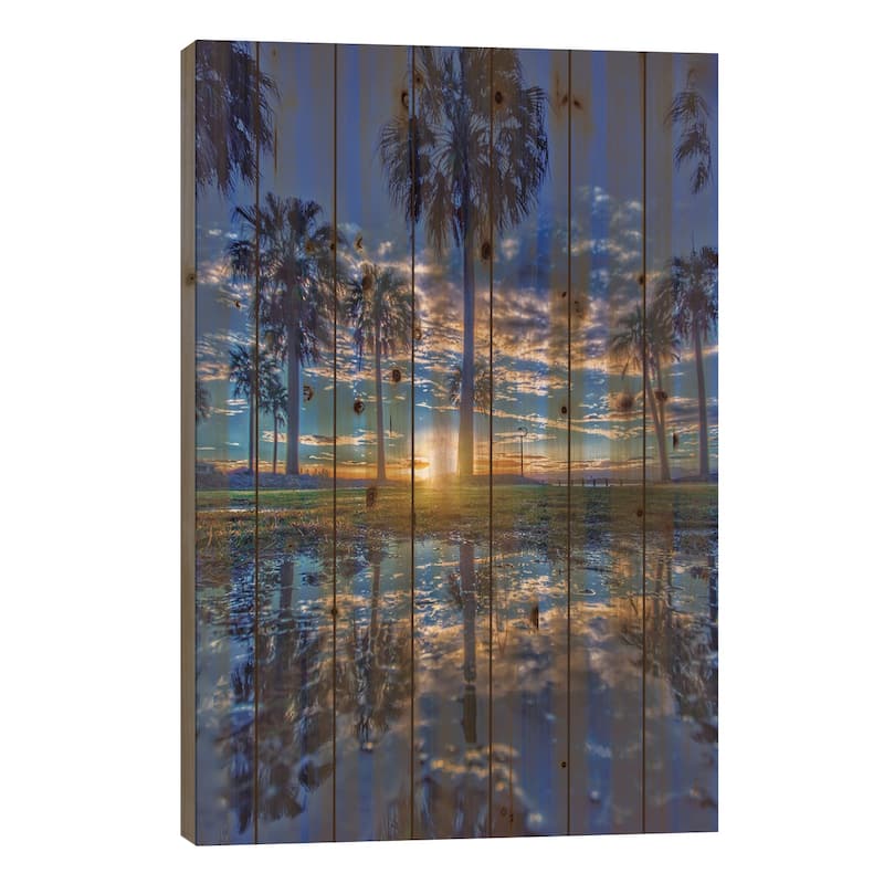 California Dreaming II Print On Wood by Ben Mulder - Multi-Color - 26x18x1.5