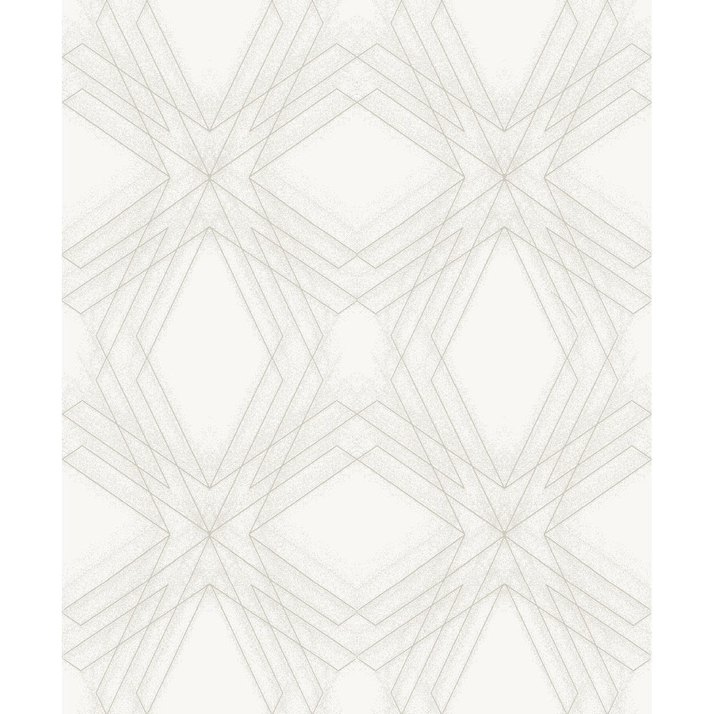 A-Street Prints Relativity Off White Geometric Wallpaper