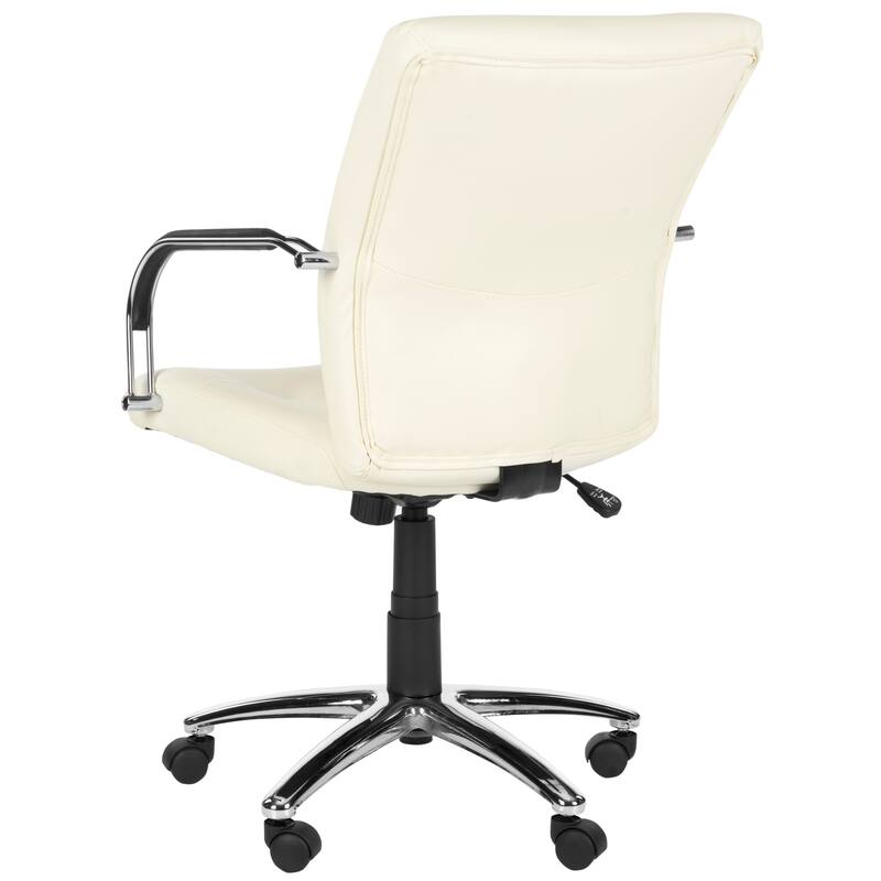 Silver Tonia Orchid Cream Desk Chair - 24" x 28" x 36.4" - 24Wx28Dx36H