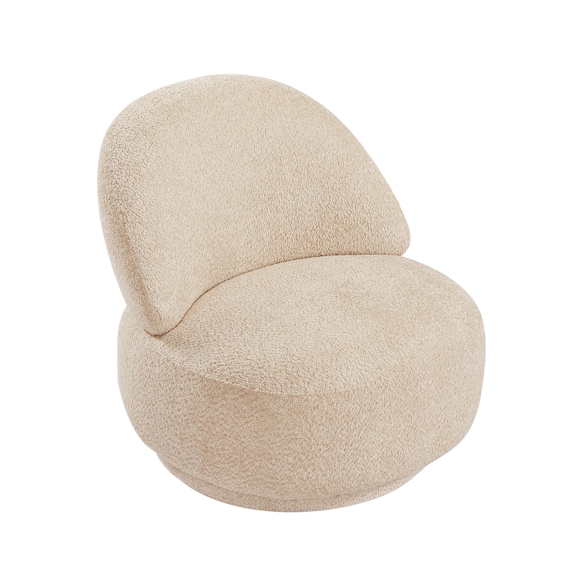 Fabric Swivel Chair with Metal Frame