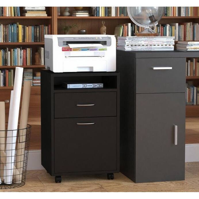 Mobile Storage Cabinet Organizer, 15.7"W x 13.8"D x 23.6"H