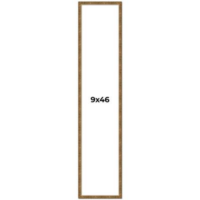 9x46 Frame Gold Solid Wood Picture Frame - Complete Modern Photo Frame