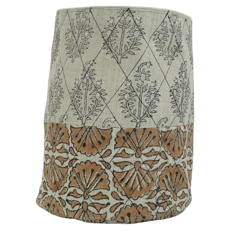 Fabdivine Handmade Floral Room Décor Nursery Storage Basket