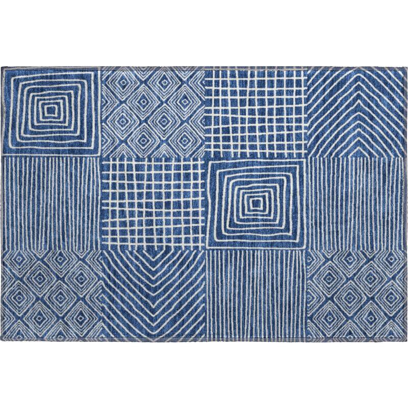 Premium Washable Super Soft Geo Motif Mayfield Rug