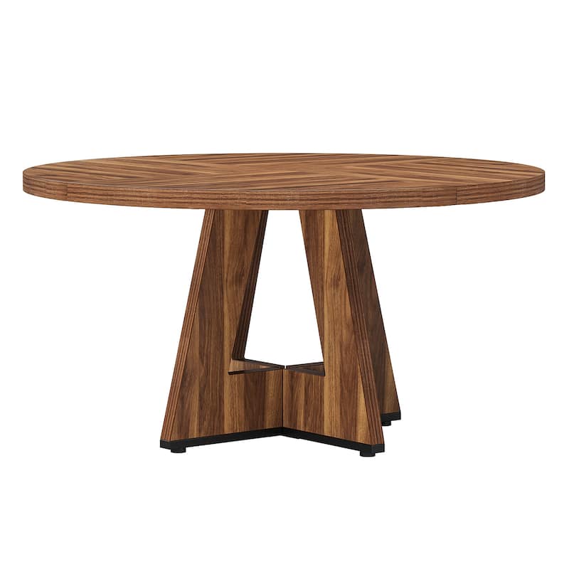 47" Round Conference Table with Thicken Tabletop for 4 (Only Table)