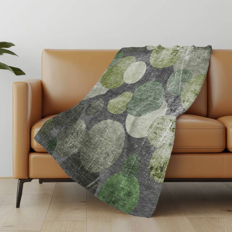 Premium Machine Washable Casual Contemporary Sherpa Throw Blanket