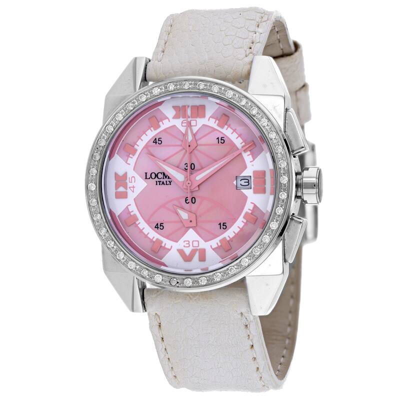Locman Men's Cavallo Pazzo Mother of Pearl Dial Watch - 161MOPWHD/WH - Mother of Pearl - 6 (36)