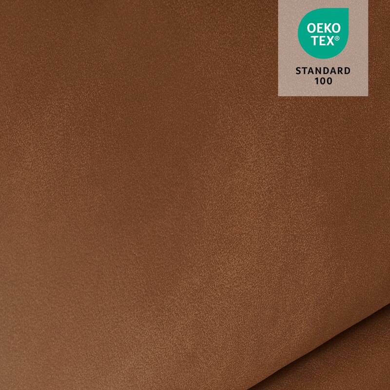 MCombo Recliner Chair Sofa with Adjustable Headrest, Solid Wood Armrest, Breathable Leather 7917